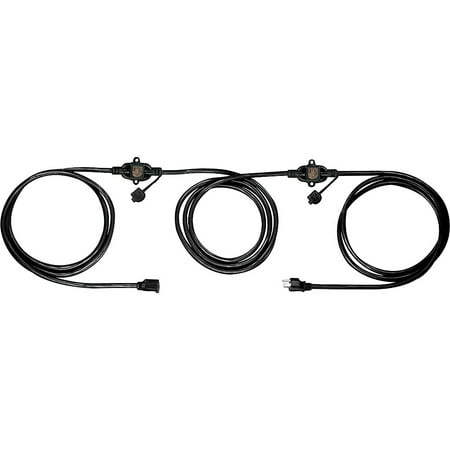 Cbi Breaker - CBI 3 Plug Extension Cord with LED 14 Gauge 25 ft.