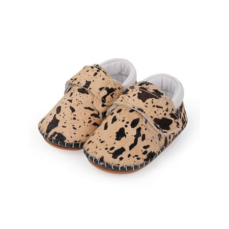 

Sanviglor Infant Crib Shoe Soft Sole Flats Prewalker Moccasin Shoes Party Lightweight Breathable First Walkers Style D 3C