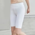 thumbnail image 2 of Mercatoo Girl High Waist Yoga Shorts Summer Thin Ice Silk Bottoming 5 Points Pants Toddler Breathable 𝐁𝐢ke Riding Shorts, 2 of 5