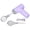 Purple, variant on YAHHU Compact Cordless Electric Egg Beater – 3-Speed Handheld Mixer with 2 Whisk Attachments, Lightweight & Splash‑Free Design, White