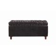 thumbnail image 1 of Nathaniel Home Brantley Faux Leather Storage Ottoman, Black, 1 of 8