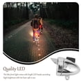 thumbnail image 3 of pitrice Vintage LED Bicycle light Road Waterproof Cycling Front Light Battery Operated Lamp Riders Gift Equipment Biking 200LM Silver with Visor 1Set, 3 of 6