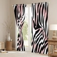 thumbnail image 3 of Erosebridal Zebra Print Curtains & Drapes Black White Pink Curtains, Wild Animal Theme Blackout Curtains Safari Living Room Curtains, Abstract Stripe Window Curtains, 3 of 6