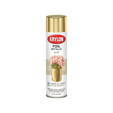 Krylon Foil Metallic Gold Spray Paint, 8 Oz.