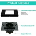 thumbnail image 2 of Fire Protected Crystal Glass Panel Wall Outlet, Universal Charging Port with 16A Current Rating, Easy Installation for Safe and Efficient Household Appliances Charging, 2 of 5