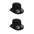 thumbnail image 1 of Sombrero de copa floral Steampunk Injueey con gafas de flores Tipo 3, 1 of 1