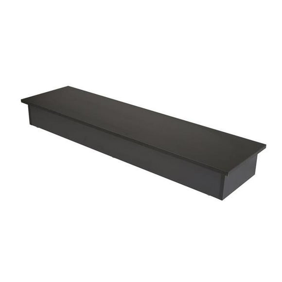 Econoco WD5214-BK 6 in. Wood Platform Bases for Glass Cubbies, Black Melamine