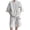 White, variant on Men's 2pc Outfit Set Solid Color Round Neck Short Sleeve Tee and Shorts Adults Summer Tracksuits Outfits 2 Piece Suits, White Size: M