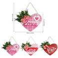 thumbnail image 3 of Valentines Day Decorations Clearance! 1Pc Heart Wooden Wall Decoration Heart Shape Wall Plaque Door Sign Wood Decor Valentines Hanging Sign Love Plaque For Valentine'S Day Door Window Wall, 3 of 8
