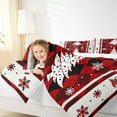 thumbnail image 4 of Castle Fairy Christmas Tree Snowflake 2Pcs Bedding Comforter Set for Women Men Teens,Happy New Year Twin Comforter Sets,Geometric Plaid Grid Breathable Bedding Set,Super Cozy Room Decor, 4 of 8