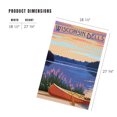 thumbnail image 4 of Lantern Press 1000 Piece Jigsaw Puzzle, Wisconsin Dells, Wisconsin, Canoe and Lake, 4 of 5