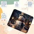 thumbnail image 3 of Snowman Desk Pad Mousepad, Square 8.3x9.8 Inch Non-Slip Rubber Bottom Printed Desk Mat, Suitable for Office and Gaming, 3 of 6