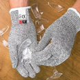 thumbnail image 3 of Guante anticorte 1 par de guantes anticorte, protección de grado alimenticio 5, guantes de seguridad para pelar y cortar en la cocina, 3 of 4