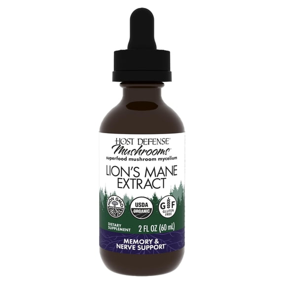 Host Defense Lion's Mane Extract - 2 fl oz (60 Servings)