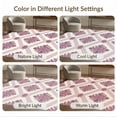 thumbnail image 7 of ODIKA 5'x7' Washable Area Rug Damask Botanical Distressed Scroll Border Boho Ditsy Pink Vintage Refined for Dining Room, Under Table, Home Office, Non-Slip Chair-Friendly, 7 of 7