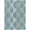thumbnail image 2 of Addison Rugs Chantille Indoor/Outdoor Transitional Mid-century Modern Teal Machine Washable Rectangle Rug, 8' x 10', 2 of 8