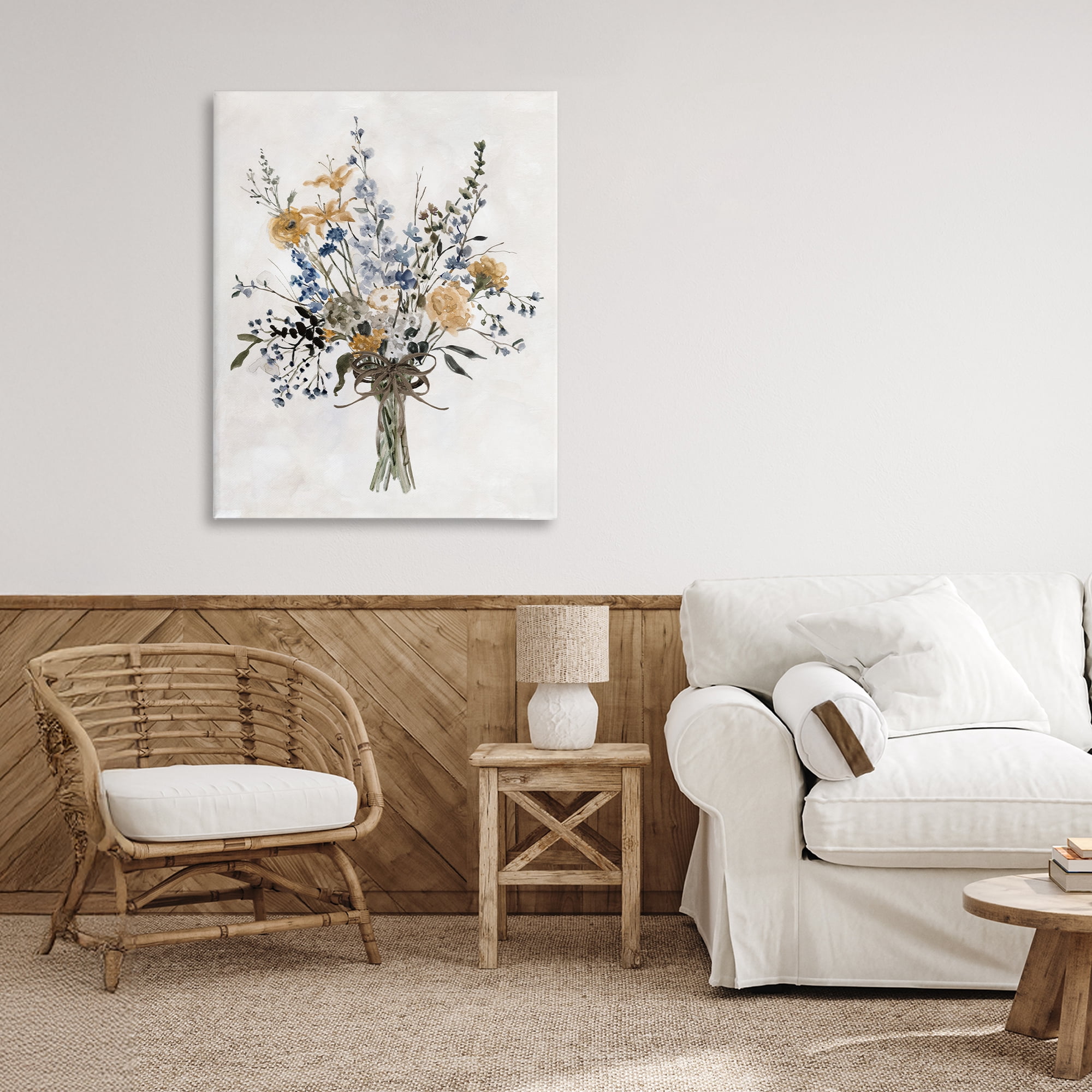 Stupell Industries Delicate Botanicals Bushel Canvas Wall Art, design by Carol Robinson