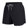 thumbnail image 2 of Big & Tall Men's 5" Inseam Running Shorts Quick Dry Performance Training Short Pants, Breathable Above Knee Athletic Bottoms with Zipper Pocket for Workout, 2 of 5