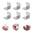 thumbnail image 3 of 10Pcs L Bracket Corner Bracket Metal Corner Brace Corner Fastener for Wood Cabinets, 3 of 8