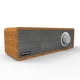 thumbnail image 1 of Bocina Bluetooth portátil de madera vintage - Mini altavoz inalámbrico con sonido envolvente y diseño elegante para hogar u oficina (Incluye cable USB pero no incluye adaptador), 1 of 7