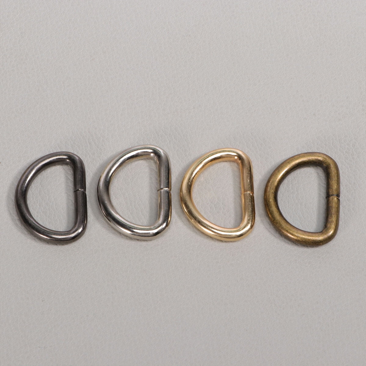 80 Pcs  2CM Metal D Ring Multipurpose Zinc Alloy D Button Accessories for Luggage Clothes Backpack DIY Craft (Mixed Color)