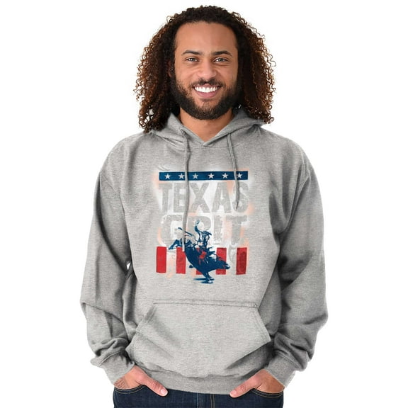 Texas Grit Stencil Aesthetic TX Rodeo Hoodie Sweatshirt Women Men Brisco Brands S