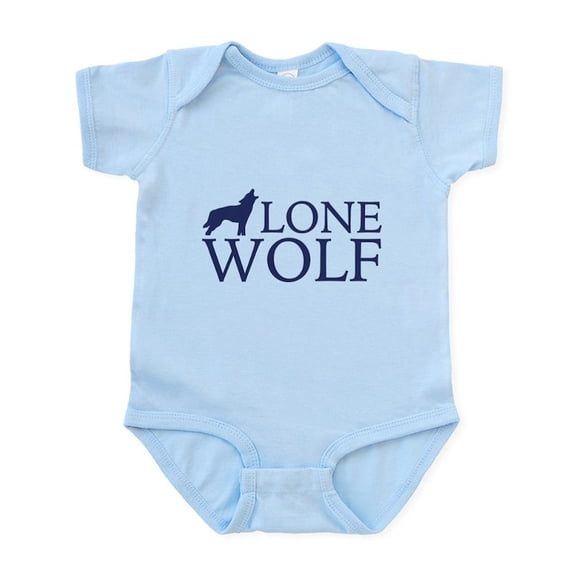 CafePress - Lone Wolf Infant Bodysuit - Baby Light Bodysuit, Size Newborn - 24 Months