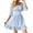 Sky Blue, variant on Nnhblu Fashion Dresses Half Sleeve Sundresses for Women White - 2XL