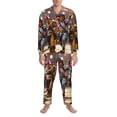 thumbnail image 3 of Goofa Roblox Pattern 2-piece Loungewear Set Men’s Sleepwear Set Soft PJs Cozy loungewear Comfy Sleep Set Winter Pajamas-Small, 3 of 7