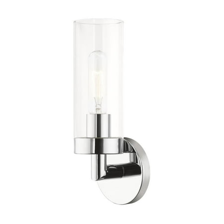 Livex Lighting 1 Light Steel Ada Single Sconce With Polished Chrome 16171-05