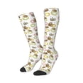 thumbnail image 2 of Daiia Sports Socks Donut Sloth Printed Novelty Crew Socks for Men Women Knee High Socks Cotton Socks Soft & Breathable Support Unisex Socks, 2 of 9