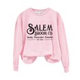 thumbnail image 4 of YVNAURA Women's 1692 They Missed one Salem Witch Trial Sweatshirt Halloween Graphic Pullover Crewneck Long Sleeve Funny Sarcastic Witch Tee for Fall Spooky Season 1 Pack, Pink,XL, 4 of 4