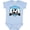 AE-Light Blue, variant on Soccer Argentina Flag Banner Boys or Girls Baby Bodysuit