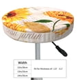 thumbnail image 4 of Disketp Sunflower 5 Funda Redonda para Taburete, Funda de Cojín para Silla de Bar Suave y Elástica-14 inch, 4 of 7