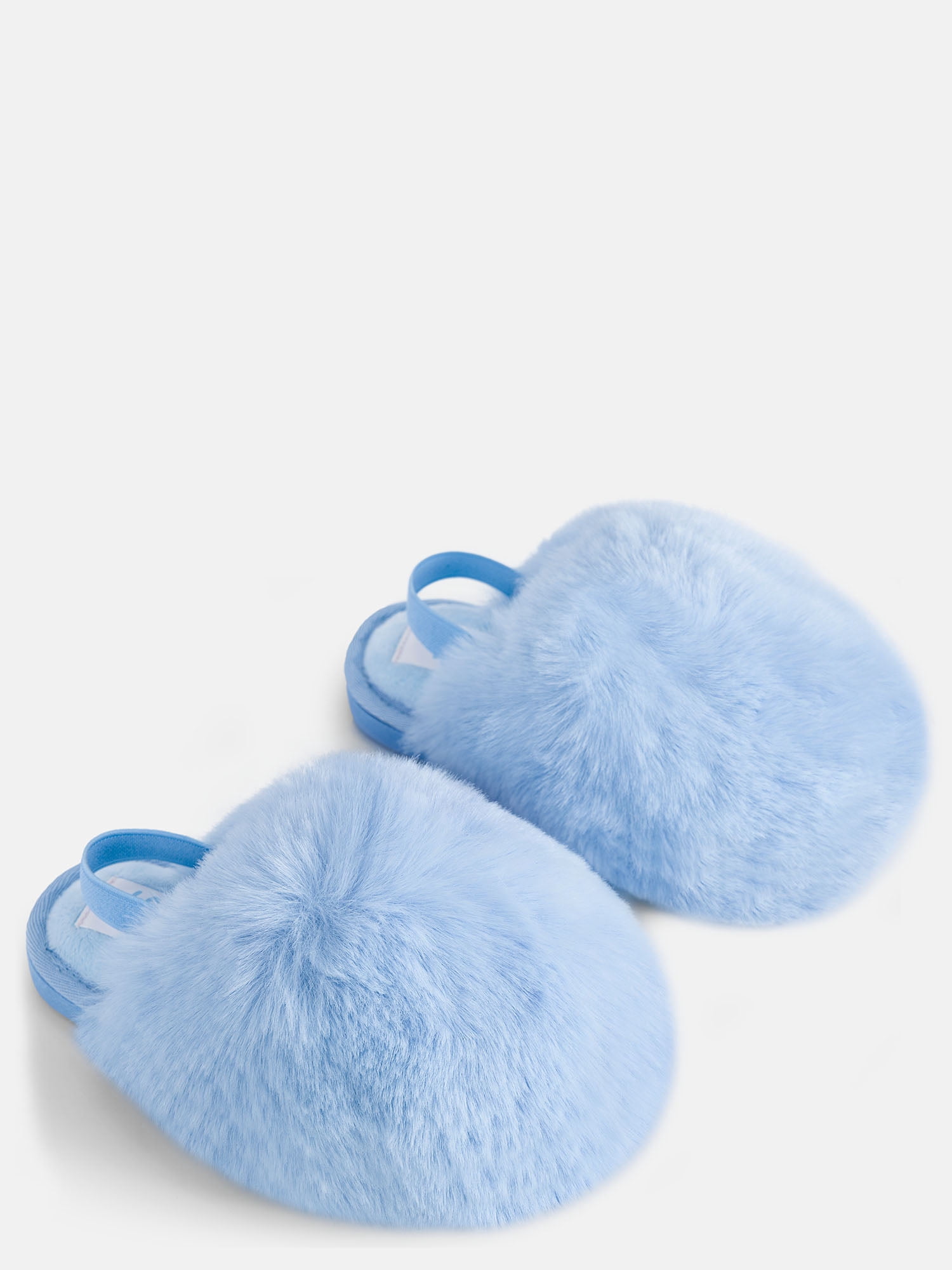Wonder Nation Toddler, Little & Big Girls Faux Fur Puff Slippers