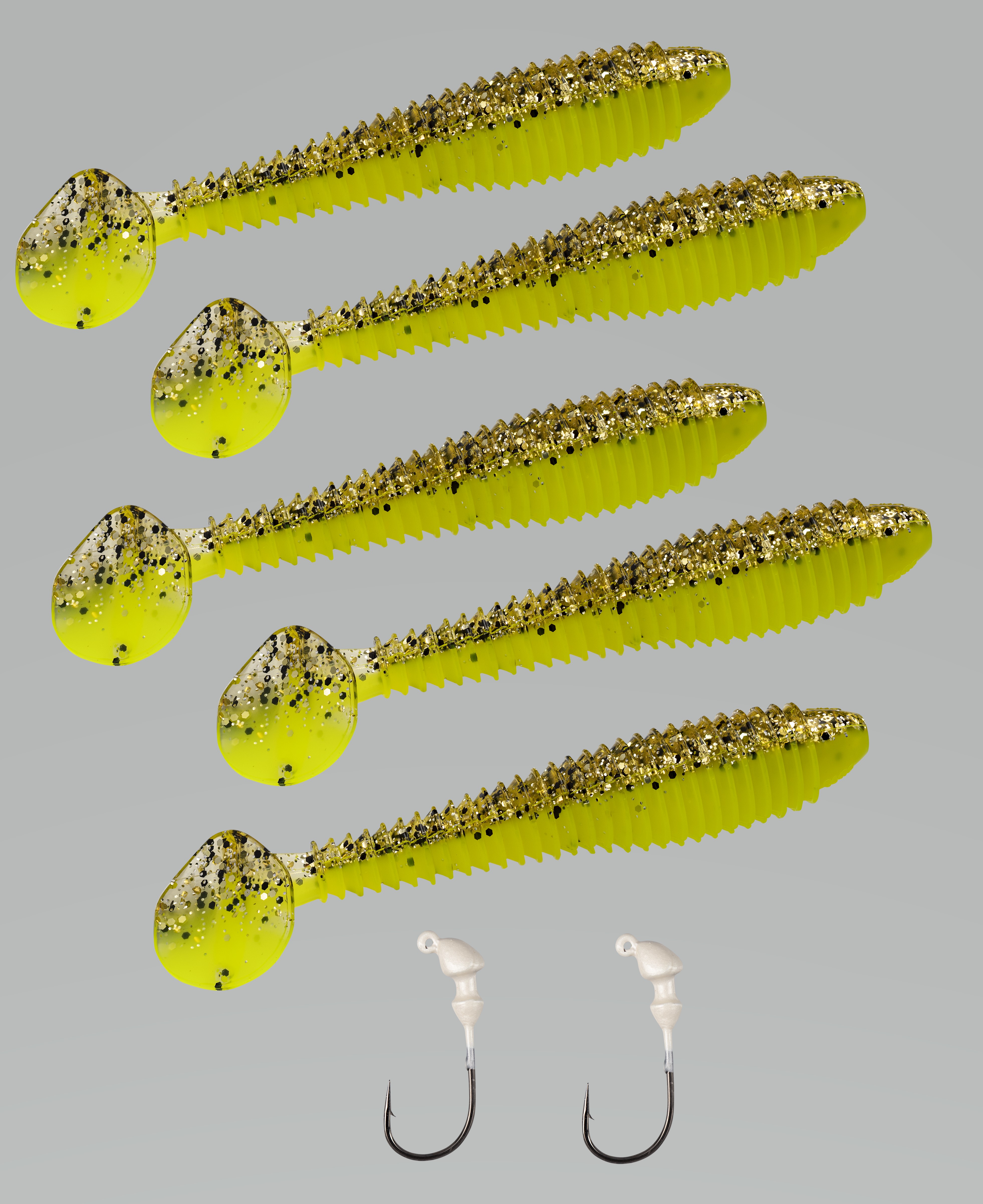Strike King Rage Swimmer Kit 3 3/4" Space Guppy Soft Bait Lure