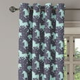 thumbnail image 3 of Ambesonne Abstract Grommet Curtain, Galloping Unicorns, 50" x 63", Mint Dark Taupe Pink, 3 of 6