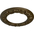 thumbnail image 3 of Ekena Millwork 12 1/4"OD x 7 1/2"ID x 7/8"P Ribbon with Bow Ceiling Medallion (Fits Canopies up to 7 1/2"), Hand-Painted Brass, 3 of 6