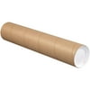 Mailing Tubes With Caps, 4" X 18", Pack Of 15, For Shipping, Storing, Mailing, And Protecting Documents, And Posters