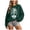 Green, variant on Halloween Crewneck Skeleton Rib Cage Sweatshirt Women Casual Sweatshirt Spooky Party Fall Long Sleeve Pullover Top (Wine, L)