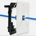 thumbnail image 6 of Quick Install Networks Outlet Plate Ethernet Wall Plate Pass Through Outlet Panel Low Voltages Mounting Bracket Device, 6 of 8