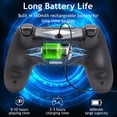 thumbnail image 5 of Game Controller for P4, Wireless Controller Compatible with P4/SLIM/PRO & PC with Dual Vibration & 6-Axis Gyro Sensor, 5 of 6