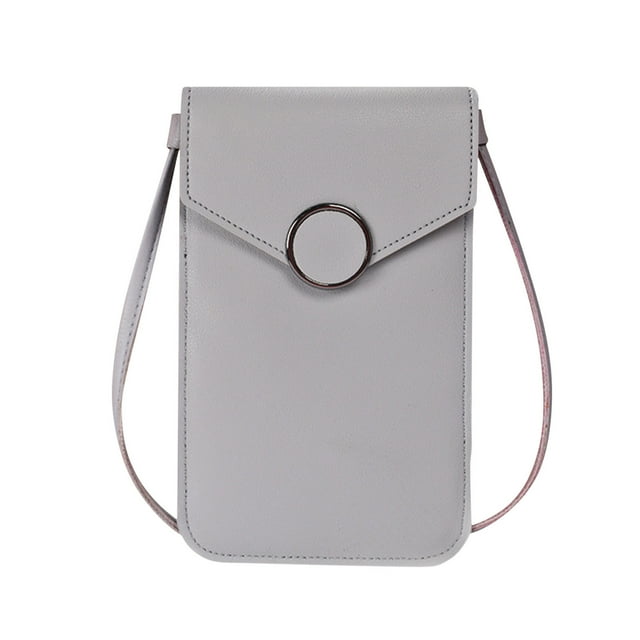 Crossbody Bolsos para Mujeres Dgs Señoras Pantalla Táctil Bolso de Teléfono, Mini Cuero Teléfono Bolso Horizontal, Bolso de Hombro, Cartera con Tarjeta de Crédito Ranura Carteras para Mujeres
