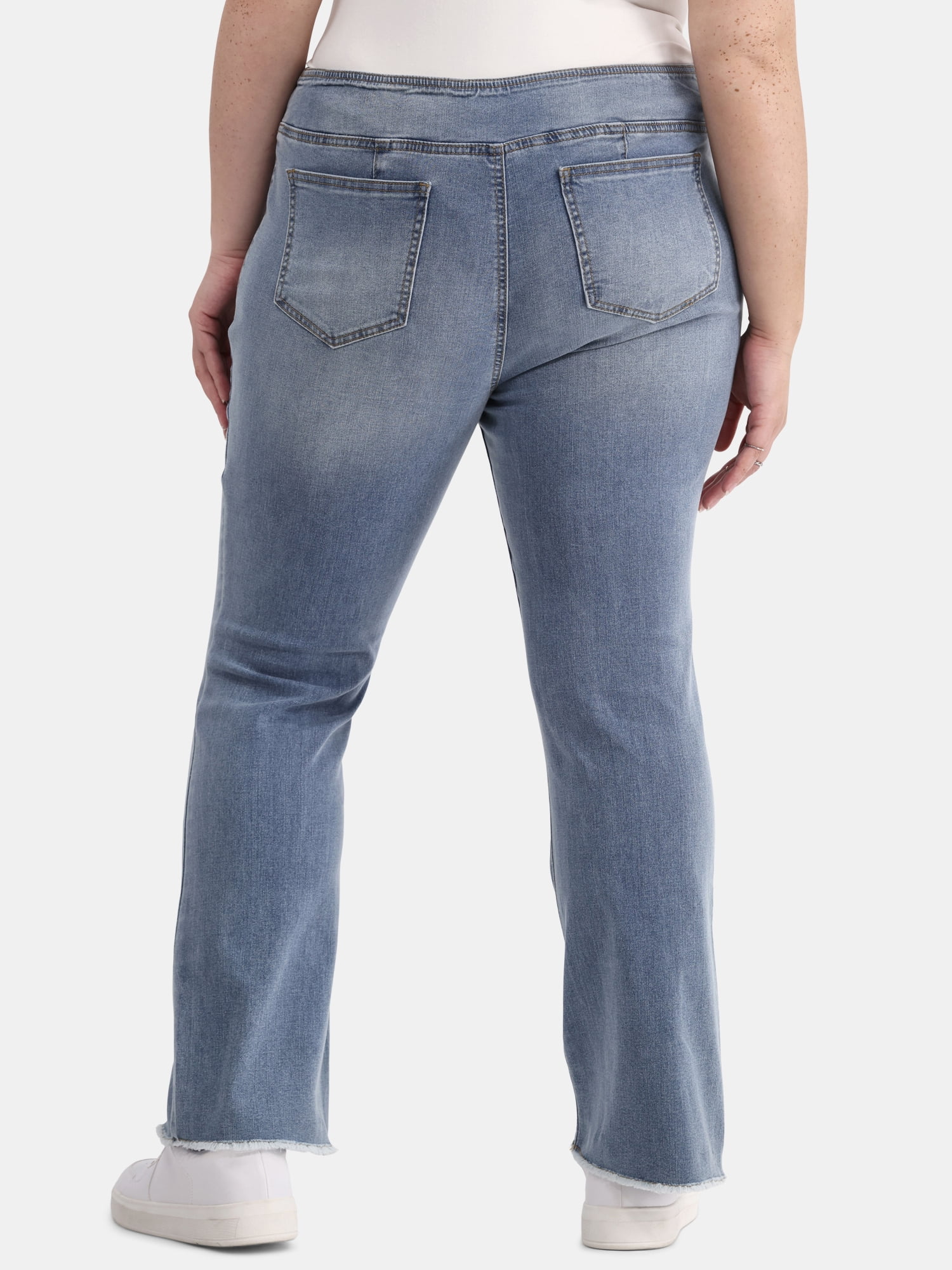 No Boundaries Pull-On Bootcut Jeans, 32” Inseam, Women's and Women's Plus XXS-5X