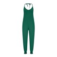 thumbnail image 3 of Jumpsuits for Women Halter Backless Summer Rompers Beam Foot Long Pants One Piece Outfits Playsuits with Pockets, 3 of 6