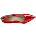 thumbnail image 6 of DADAWEN Women's Pumps Stiletto Heels Pointed Toe Red Wedding Dressy Shoes 8.5 US, 6 of 6