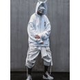 thumbnail image 6 of Niepce Inc Japanese Streetwear White Men's Gothic Zip Up Hoodie Jacket, 6 of 8
