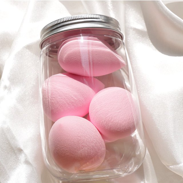 Esponja de maquillaje de diferentes tamaños Dryamp; Uso húmedo Cosmético Puff Sponge maquiagem Foundation Powder Blush Herramientas de belleza con caja de almacenamiento Tan Jianjun unisex