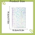 thumbnail image 3 of Clear A6 Binder Cover Pvc 6-Ring Budget Binders Refillable Notebook Shell Protector Laser Star 2 Buttons Closure For Envelopes Style E, 3 of 6