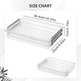 thumbnail image 2 of 1 Packs Portable Clear Storage Bins with Lids,Plastic Container Bins for Organizing,Clear File Box Stackable Storage Containers for Organizing A4 Paper, Photo, Document, Scrapbook(White 36.5x25cm), 2 of 6